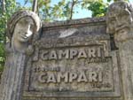 Fountain in concrete on the route for Abetone, Tuscany: Campari advertisement, Giuseppe Gronchi 1932
