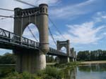 neogothic bridge on Loire river