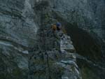 Foce Siggioli and the northern face of Pizzo d'Uccello