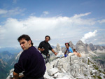 Cima Cadin Nordest, Ferrata Merlone, the top (Dolomites)