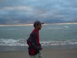 Himalayan guide Angchok discover the sea, Tuscany