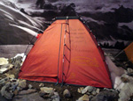 Turin, museum of mountain: the tent of 8000s Mesner expeditions