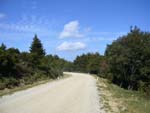 Montemigraio tour, white road on the top