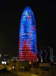 Agbar tower by night (and slum at its feet)