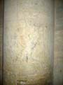 ancient drawing on a column in Sant'Antimo