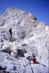 Gran Sasso (Central Appennin); me and Cinzia in front of a rock sea