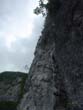 Route Annalisa, M. Matanna (Apuane); the hardest 4th lenght.
