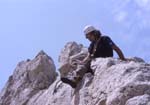Fiamme di Pietra, Corno Piccolo, Gran Sasso (Central Appennin); me on the top
