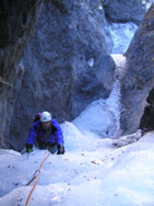 Frozen waterfall, Val Varaita