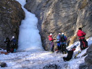Frozen waterfall, Val Varaita, Piemonte.