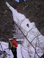 Frozen waterfall, Val Varaita, Piemonte.