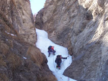 Frozen waterfall, Val Varaita, Piemonte.