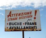 vintage road sign