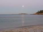 moon on Cateraggio beach